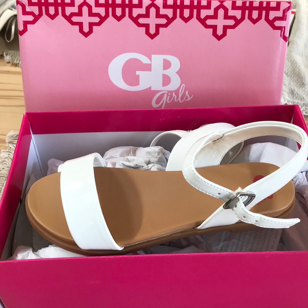 GB girls White Sandals